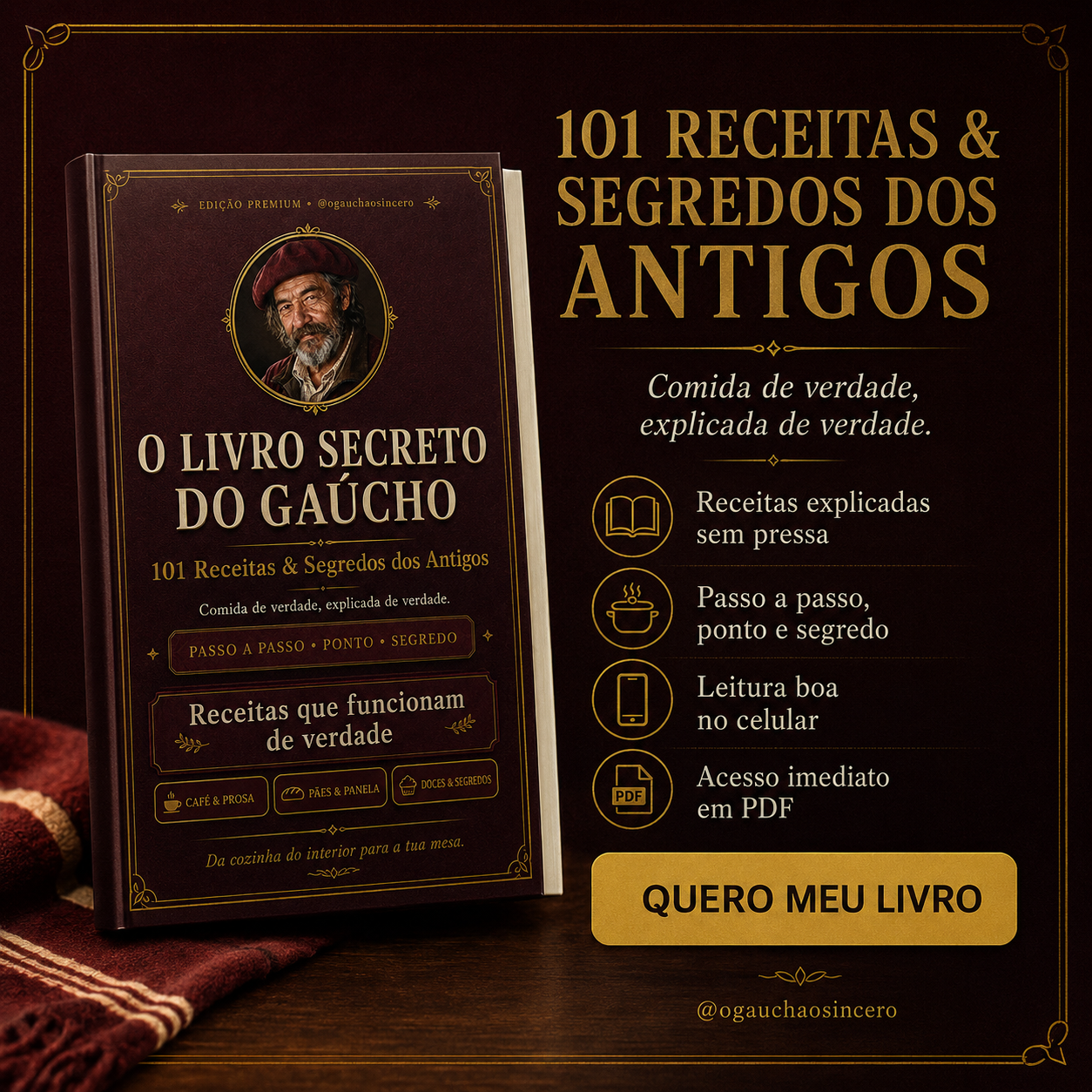 Apresentação promocional do Livro Secreto do Gaúcho